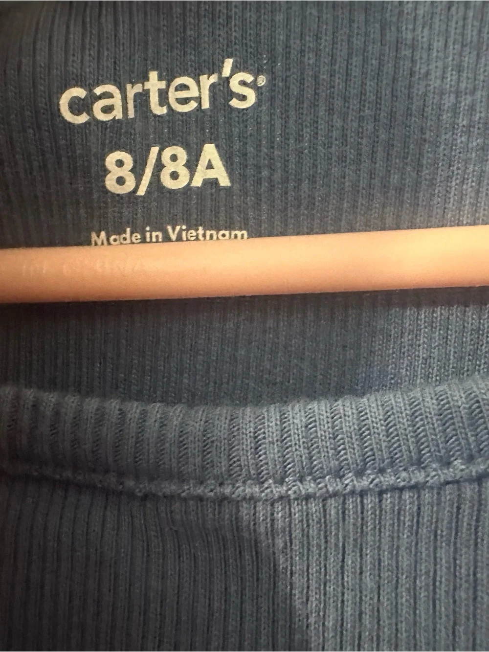 Carter's Pink and Navy Knit Tee Dresses with Tulle Skirt